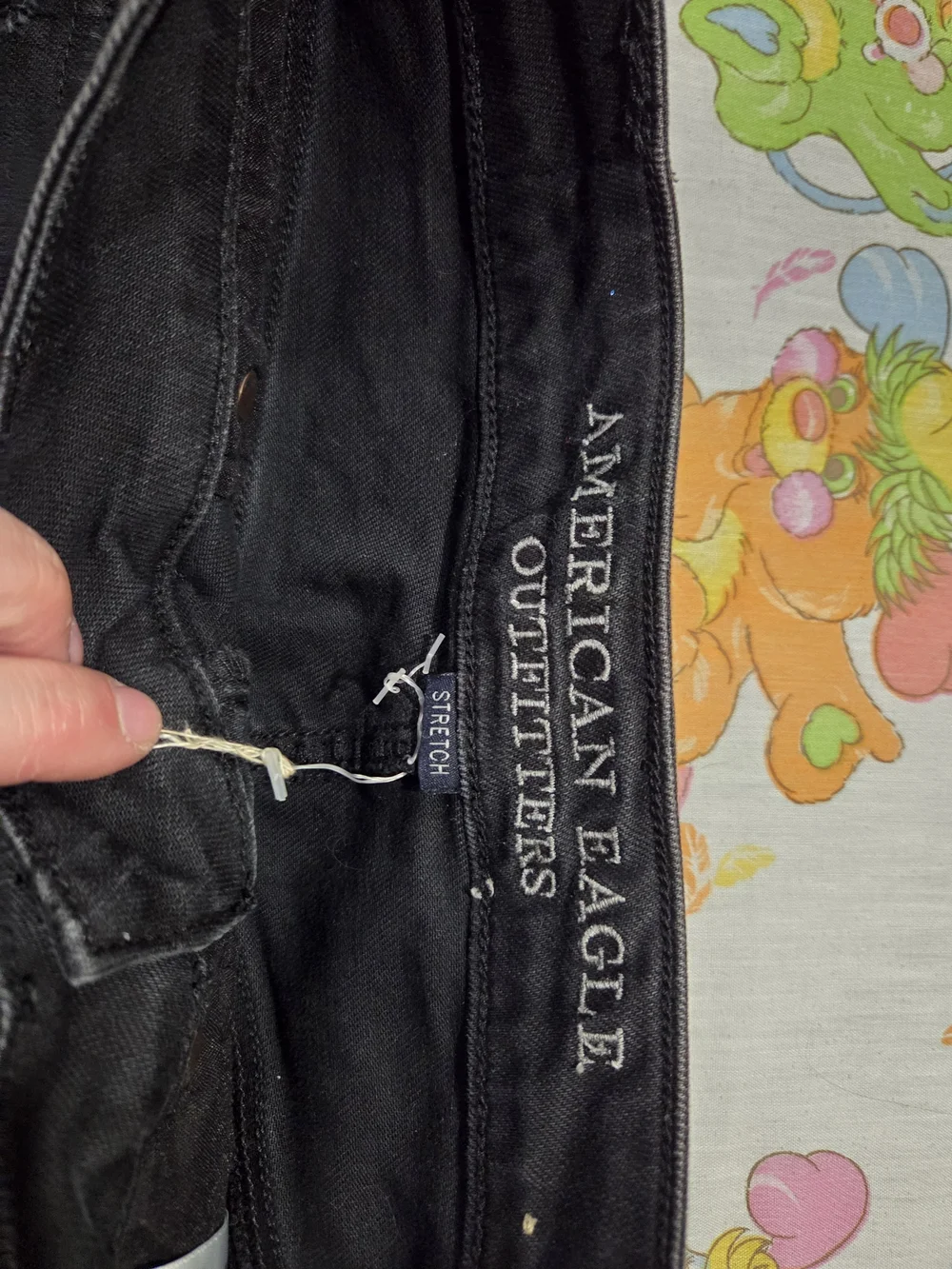 American Eagle Outfitters Black Stretch Denim Skirt - Picture 2 of 4